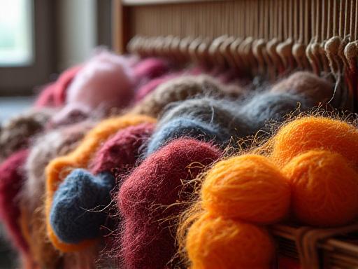 Kleurrijke wol en weefgetouwen bij VezelVlucht in Tilburg